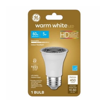 GE LED 5W WW Par16 Bulb
